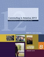 Commuting in America 2013 - Brief 12: Auto Commuting