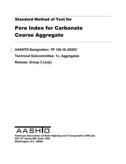 AASHTO TP 120-16 (2021)