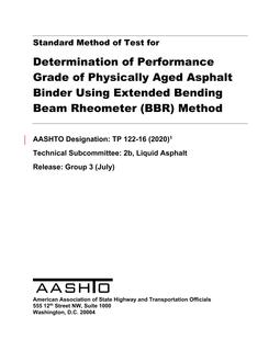 AASHTO TP 122-16 (2020)