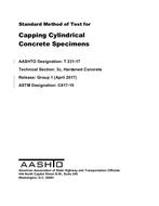 AASHTO T 231-17 (2021)