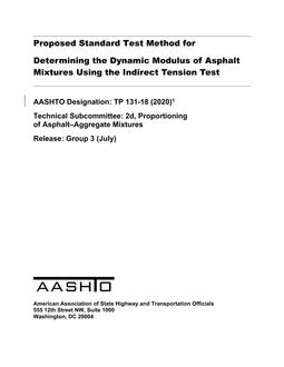 AASHTO TP 131-18 (2020)