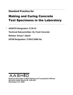AASHTO R 39-19