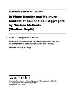 AASHTO T 310-19