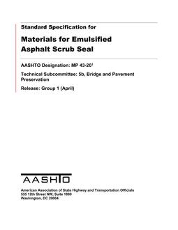 AASHTO MP 43-20