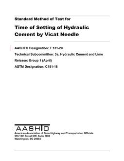 AASHTO T 131-20