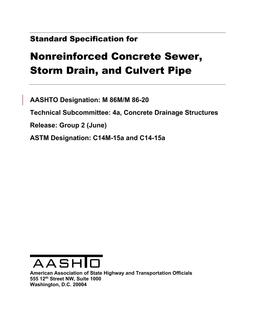 AASHTO M 86M/M 86-20