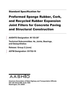 AASHTO M 153-20
