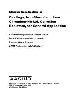 AASHTO M 163M/M 163-20