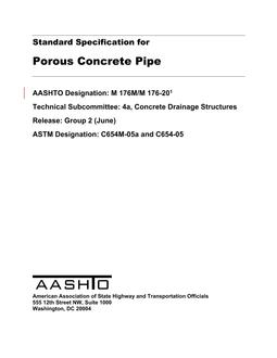 AASHTO M 176M/M 176-20