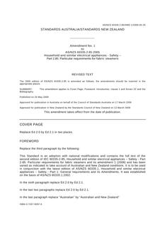 AS/NZS 60335.2.85:2005 AMDT 1