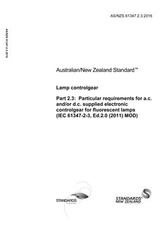 AS/NZS 61347.2.3:2016