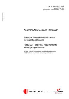 AS/NZS 3350.2.32:1996