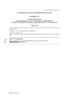 AS/NZS 61241.10:2005 AMDT 1