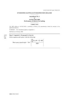 AS/NZS 3662:2005 AMDT 1
