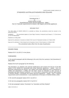 AS/NZS 60335.2.8:2004 AMDT 2
