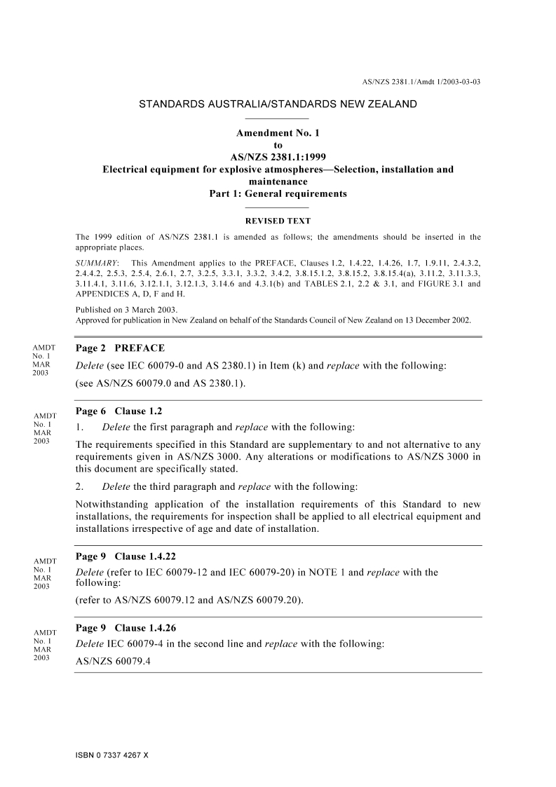 AS/NZS 2381.1:1999 AMDT 1