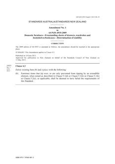 AS/NZS 4935:2009 AMDT 1