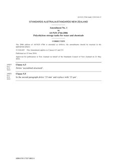 AS/NZS 4766:2006 AMDT 1