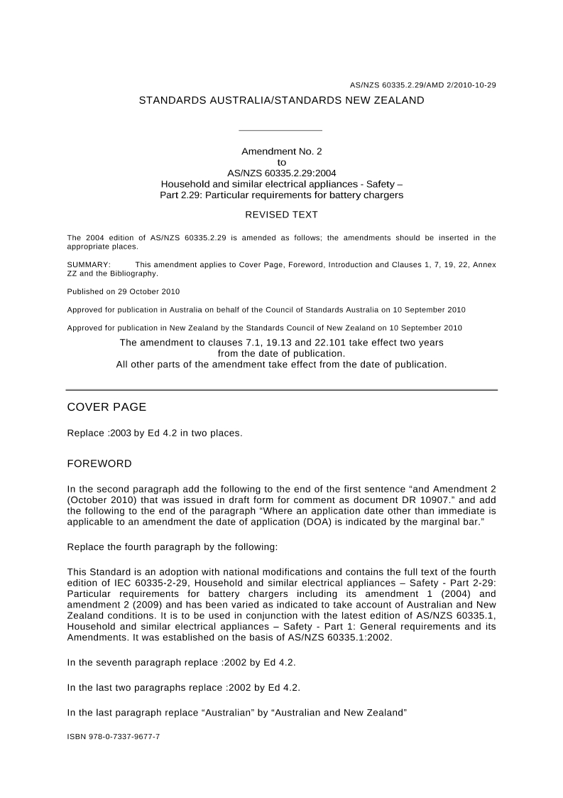 AS/NZS 60335.2.29:2004 AMDT 2