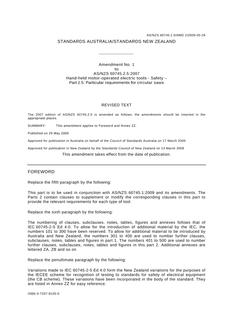 AS/NZS 60745.2.5:2007 AMDT 1