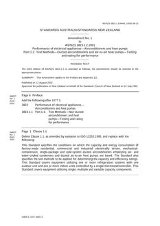 AS/NZS 3823.1.2:2001 AMDT 1
