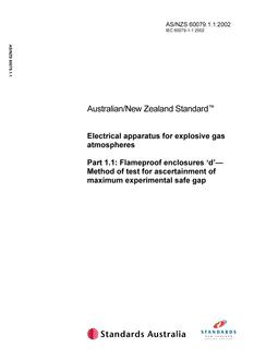 AS/NZS 60079.1.1:2002