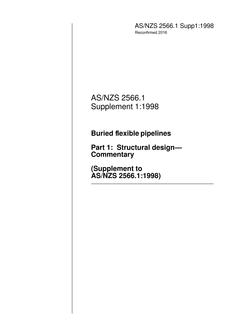 AS/NZS 2566.1 SUPP 1:1998