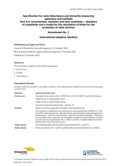AS/NZS CISPR 16.4.4:2012 Amd 1:2021