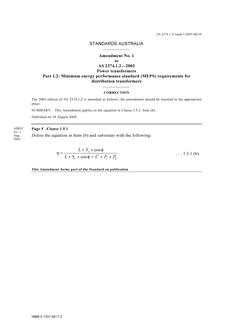AS 2374.1.2-2003 AMDT 1