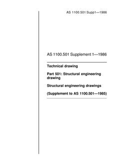 AS 1100.501 SUPP 1-1986