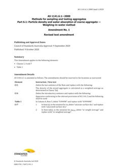 AS 1141.6.1-2000 Amd 1:2020
