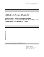 ASA S12.9-2013 / Part 3 (R2018)