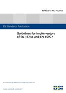 BS PD CEN/TS 16371:2012