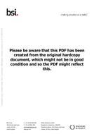 BS PP 8888-1:2007 SINGLE COPY PDF