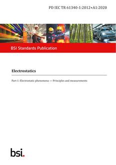 BS PD IEC TR 61340-1:2012+A1:2020