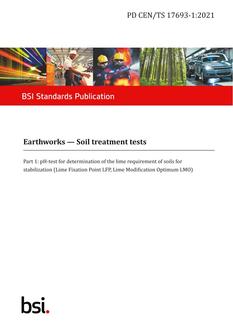 BS PD CEN/TS 17693-1:2021