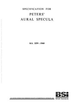 BS 3259:1960