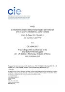 CHROMATIC DISCRIMINATION UNDER DIFFERENT STATES OF CHROMATIC ADAPTATION (PP02, 483-489)