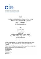 COLOUR BARRIER-FREE ILLUMINATION USING MULTISPECTRAL LIGHTING SYSTEM (PO07, 434-440)