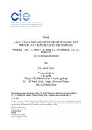 LIGHT POLLUTION IMPACT STUDY OF DYNAMIC DOT MATRIX LED SIGNS IN TAIPEI AND HSINCHU (PO08, 441-449)