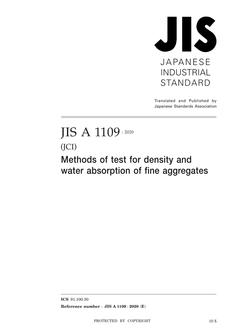 JIS A 1109:2020