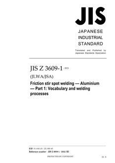 JIS Z 3609-1:2021